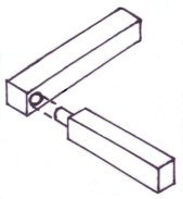 exploded dowel joint