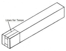 making a bridle joint picture 1